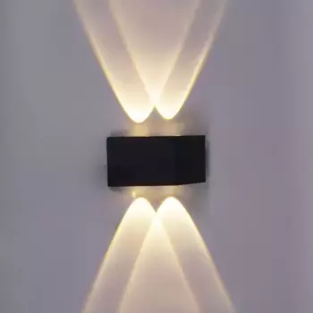 Уличный настенный светодиодный светильник Reluce 86856-9.2-001KT LED4W BK