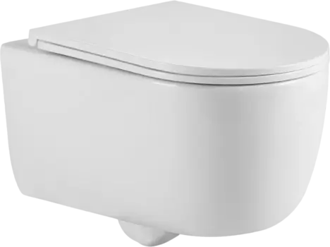 Унитаз BERGES подвесной Tornas Rimless 53 см, сиденье дюропласт Tornas Slim SO, микролифт, быстросъём