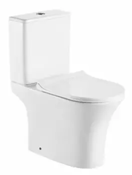 Унитаз-компакт Azario Fretta round белый (AZ-1217A)