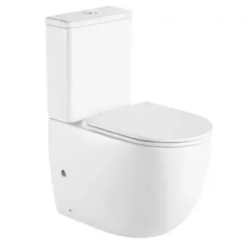 Унитаз-компакт Azario Mitta белый, с сиденьем микролифт (AZ-2128)