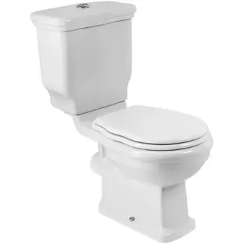 Унитаз компакт BelBagno Boheme без бачка с сиденьем микролифт белый