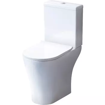 Унитаз-компакт безободковый Damixa Sirius с сиденьем микролифт (DX86C8600SC)