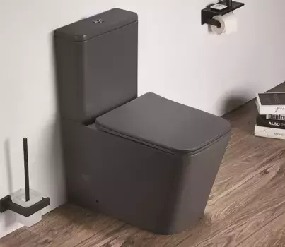 Унитаз-компакт Ceramalux 2170AXMDH серый матовый с бачком и сиденьем микролифт