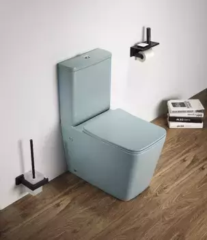 Унитаз-компакт Ceramalux 2170AXMLG зеленый матовый с бачком и сиденьем микролифт