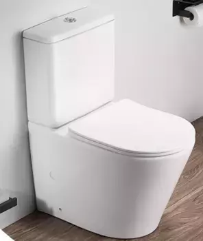 Унитаз-компакт CeramaLux 2179XMW белый матовый с бачком и сиденьем микролифт