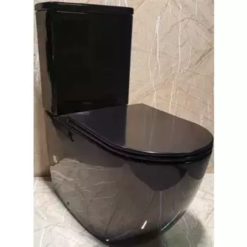 Унитаз-компакт Ceramalux черный (NS-2176-18)