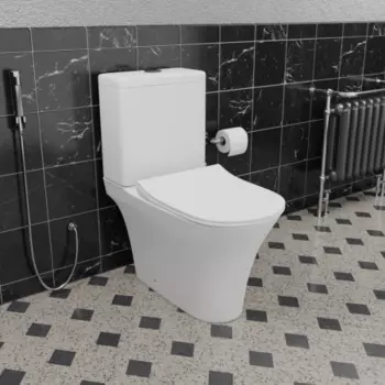 Унитаз-компакт Ceramalux N белый (1217-1А)