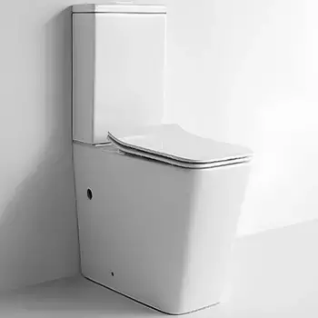 Унитаз-компакт CeramaLux TR2170 белый глянец с бачком и сиденьем микролифт