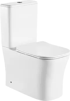 Унитаз-компакт Cerutti SPA Marmolada CT7777 с бачком и сиденьем микролифт, белый