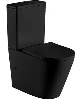 Напольный унитаз Gid Tr2179BL черный, с сиденьем микролифт и бачком