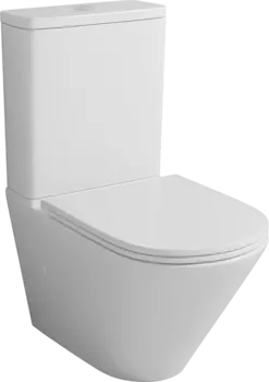 Унитаз-компакт напольный Grossman GR-4449SQ безободковый, с микролифтом, белый