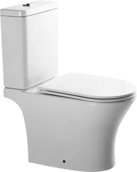 Унитаз-компакт напольный SantiLine SL-5010 безободковый, с микролифтом