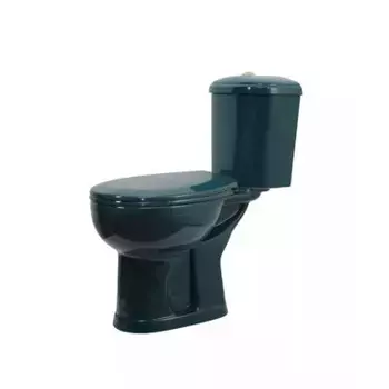 Унитаз-компакт Оскольская керамика Дора зеленый с сиденьем