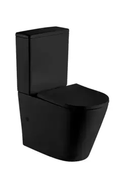 Унитаз-компакт WeltWasser Salzbach 10000012213 с сиденьем микролифт, черный матовый