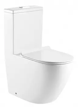 Унитаз-моноблок Azario Morano белый, с сиденьем микролифт (AZ-1001)