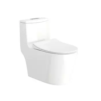 Унитаз-моноблок напольный Teymi Solli T41101 глянцевый белый