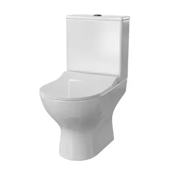 Унитаз напольный Taliente Arte белый-черный с бачком и сиденьем микролифт