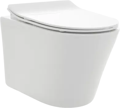 Унитаз подвесной AQUAme AQM2001 безободковый, с микролифтом