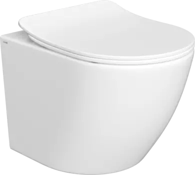 Унитаз подвесной AQUAme AQM2002PRO безободковый, с микролифтом, белый