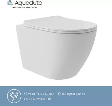 Унитаз подвесной Aqueduto Ovo Plus OVOT0220