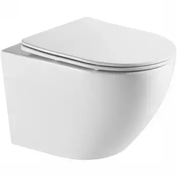 Унитаз подвесной Azario Grado с сиденьем микролифт смыв торнадо белый