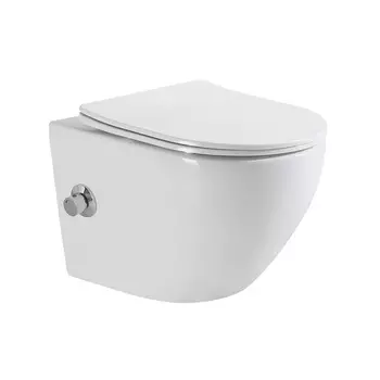 Унитаз подвесной BelBagno Uno безободковый с сиденьем и функцией биде