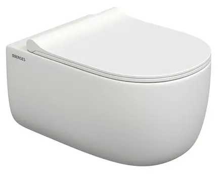 Унитаз подвесной Berges Ego белый с сиденьем микролифт
