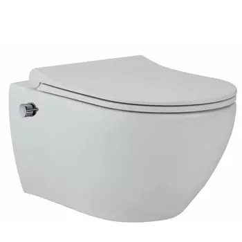 Унитаз подвесной beWash Bogen белый с сиденьем микролифт с функцией биде