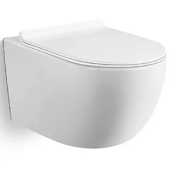 Унитаз подвесной Black&White Universell белый с сиденьем микролифт