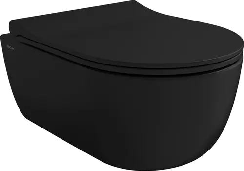 Унитаз подвесной Bocchi V-Tondo 1417-004-0129 черный матовый, тонкая крышка с микролифтом