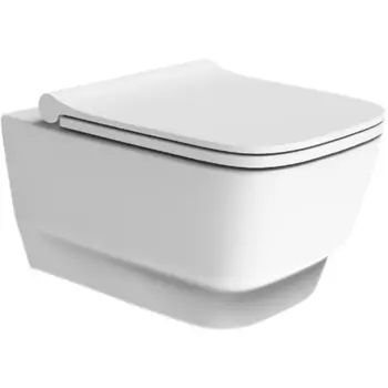 Унитаз подвесной Boheme Bello с крышкой белый матовый