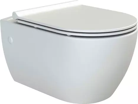 Унитаз подвесной Boheme Bianca с крышкой белый глянцевый