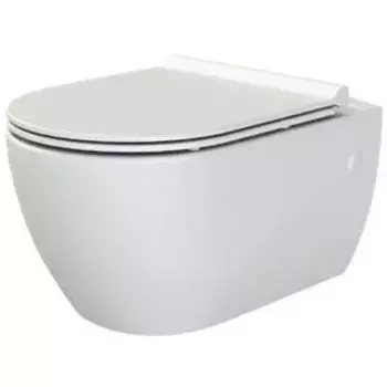 Унитаз подвесной Boheme Bianco с крышкой белый матовый