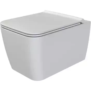 Унитаз подвесной Boheme Zen с крышкой белый матовый