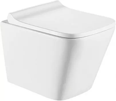 Унитаз подвесной CeramaLux 5171 белый с сиденьем микролифт