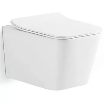 Унитаз подвесной CeramaLux NS5170 белый глянец с сиденьем микролифт