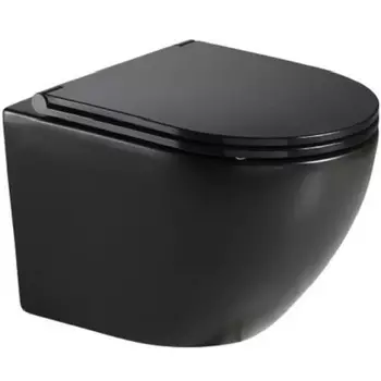 Унитаз подвесной Ceramalux черный, матовый (2197MB)