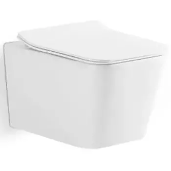 Унитаз подвесной CeramaLux TR5170 белый с сиденьем микролифт