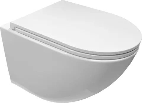 Унитаз подвесной Cerutti SPA Sella Aria CT7183 с сиденьем микролифт, белый