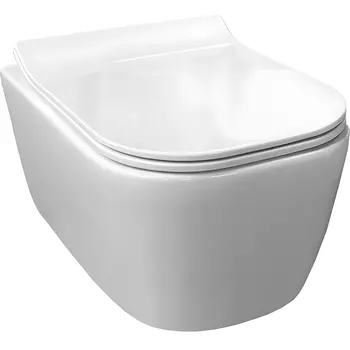 Унитаз подвесной Comforty белый с сиденьем микролифт