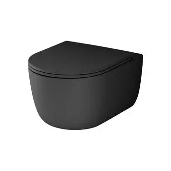 Унитаз подвесной Damixa Sirius DX86C1700MBSC с микролифтом, черный матовый