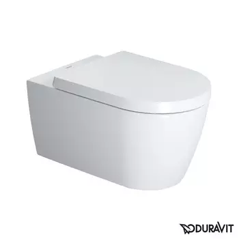 Унитаз подвесной Duravit Me by Starck с крышкой, белый (2529090000)