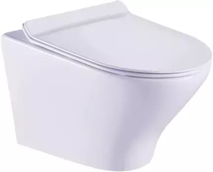 Унитаз подвесной Esbano Aster с сиденьем микролифт, белый (ESUPASTEW)