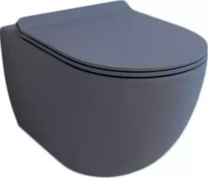 Унитаз подвесной Esbano Garcia с сиденьем микролифт, серый матовый (ESUPGARCGM)