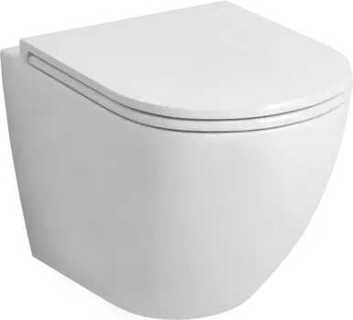 Унитаз подвесной Grossman Торнадо GR-4455SQ безободковый, с микролифтом