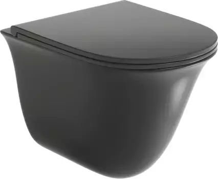 Унитаз подвесной Grossman черный матовый (GR-4412BMS)