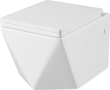 Унитаз подвесной Grossman Cristal GR-4481 безобоковый, с микролифтом, белый