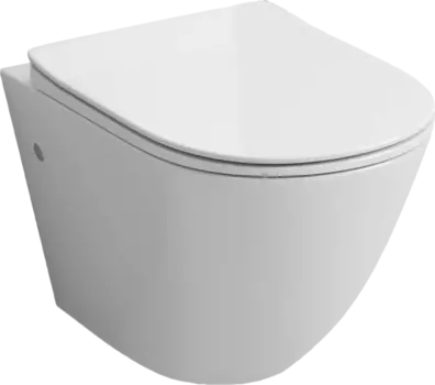 Унитаз подвесной Grossman GR-4411SQ безободковый, с микролифтом, белый