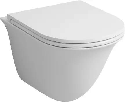 Унитаз подвесной Grossman GR-4412MS безободковый, белый матовый