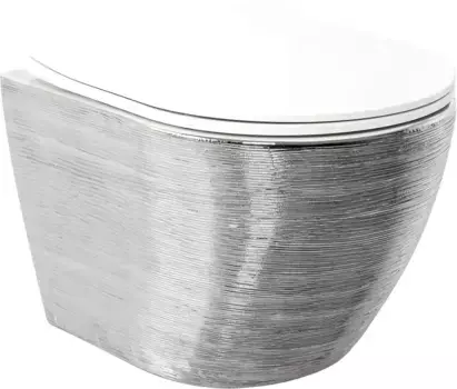 Унитаз подвесной Grossman серебро белый (GR-4455SWLS)